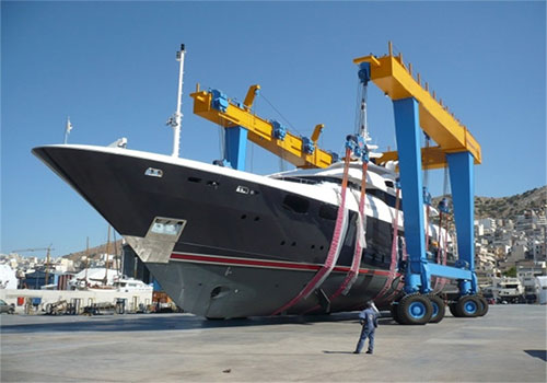 MBH50t-7.8m液壓輪胎式船艇搬運機